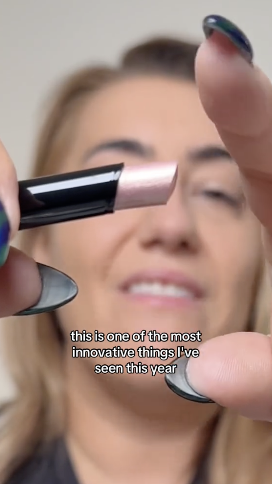 Creator opens with a close-up of the eyeshadow stick