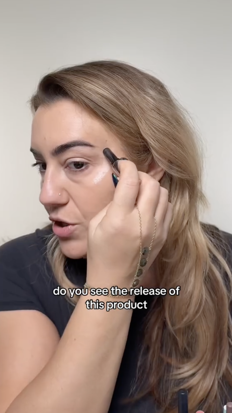 Creator demonstrates application around the eye